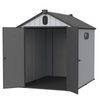 6x8 ft Plastic Storage Shed Grey