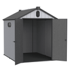 6x8 ft Plastic Storage Shed Grey