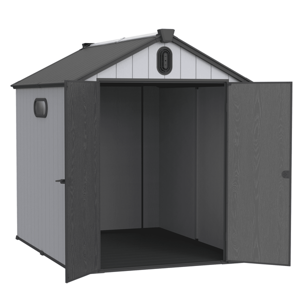 6x8 ft Plastic Storage Shed Grey