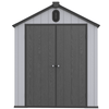 6x8 ft Plastic Storage Shed Grey