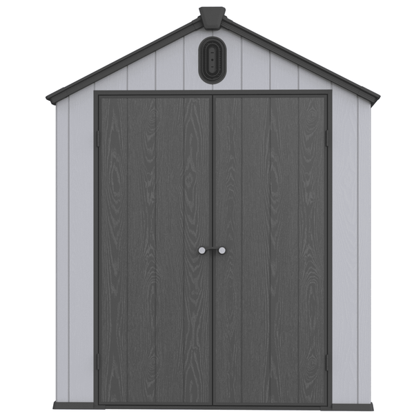 6x8 ft Plastic Storage Shed Grey