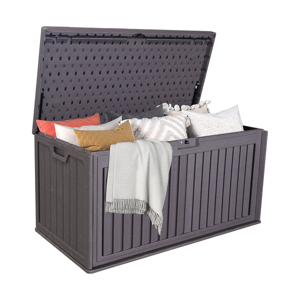 100 Gallon Outdoor Storage Deck Box Resin