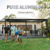 19x10 ft Extended Louvered Pergola Aluminum with Adjustable Roof