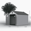 8x10 ft Plastic Storage Shed For Backyard Garden Big Spire Tool Storage