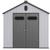 8x10 ft Plastic Storage Shed For Backyard Garden Big Spire Tool Storage
