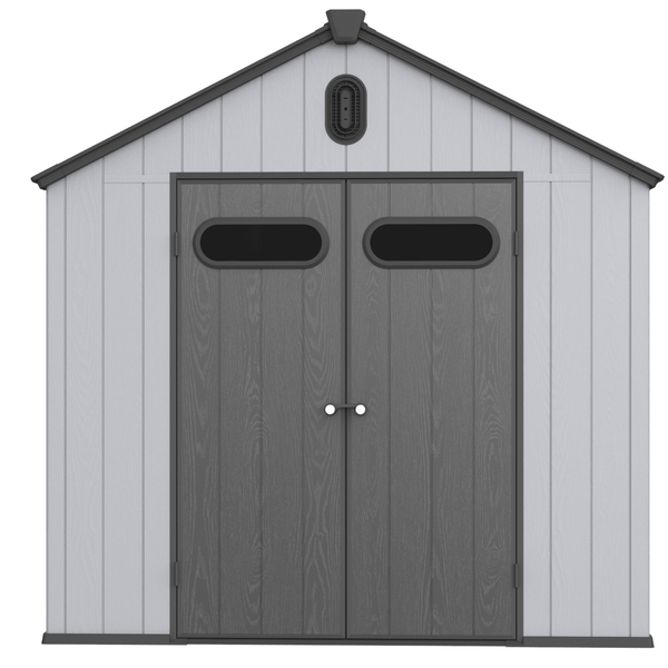 8x10 ft Plastic Storage Shed For Backyard Garden Big Spire Tool Storage