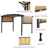 9x12 ft Arched Pergola light brown