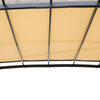9x12 ft Arched Pergola light brown