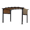 9x12 ft Arched Pergola light brown