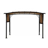9x12 ft Arched Pergola light brown