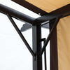 9x12 ft Arched Pergola light brown