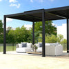 19x10 ft Upgraded Aluminum Pergola Kit Thickened Louvered Extension