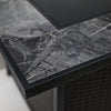 35 Inch Square Outdoor Propane Gas Fire Pit Table 50,000 BTU Heater with Lava Rock Filler