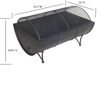 35 Inch Rectangular Outdoor Metal Wood Burning Barrel Firepit with Screen Lid and Poker