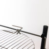 33 Inch Diameter Outdoor Steel Wood Burning Fire Pit with 2 Cooking Grills, Rotisserie and Poker