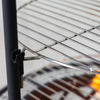 33 Inch Diameter Outdoor Steel Wood Burning Fire Pit with 2 Cooking Grills, Rotisserie and Poker