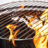 33 Inch Diameter Outdoor Steel Wood Burning Fire Pit with 2 Cooking Grills, Rotisserie and Poker
