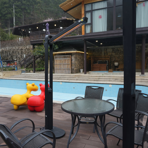 1500W Infrared Adjustable Angle Tower Heater with Carbon Fiber Tube