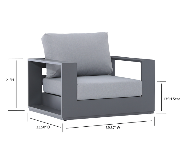 5 Place Seating Ficarazzi Outdoor Conversation Sofa Set with Coffee Table