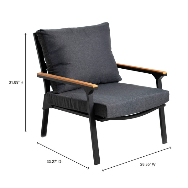 4 Place Seating Outdoor Patio Conversation Set with Coffee Table