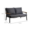 4 Place Seating Outdoor Patio Conversation Set with Coffee Table