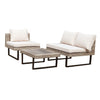 8 Place Seating Outdoor Wicker Corner Sectional Sofa and Ottoman Set with Table