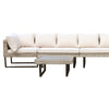8 Place Seating Outdoor Wicker Corner Sectional Sofa and Ottoman Set with Table