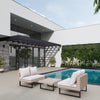 8 Place Seating Outdoor Wicker Corner Sectional Sofa and Ottoman Set with Table