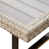 8 Place Seating Outdoor Wicker Corner Sectional Sofa and Ottoman Set with Table