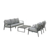 5 Place Seating Outdoor Patio Conversation Set with Coffee Table