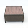 8 Piece Brown Outdoor Sectional Wicker Sofa Chairs and Tables  with Interchangable Beige and Red Cushion Covers
