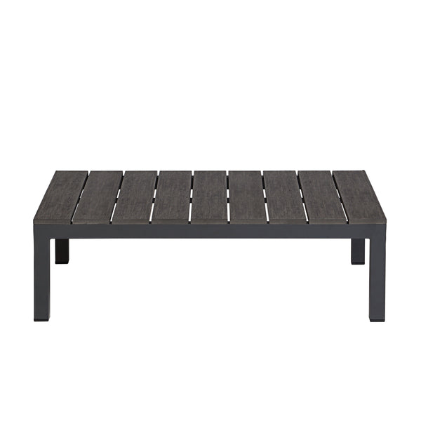 4 Place Seating  Gray Outdoor Compressed Foam Sectional Sofas and Ottoman Set