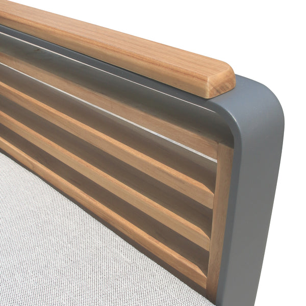 6 Place Seating Palazzolo Outdoor Teak Patio Dining Table Set and Cushioned Chairs