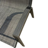 6 Place Seating Outdoor Aluminum Patio Dining Table Set and Chairs with Gray Textilene Fabric