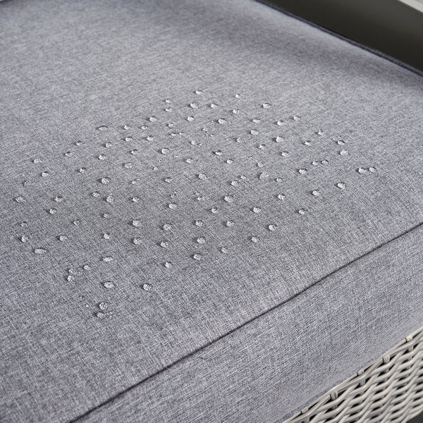 4 Place Seating Tricarico Outdoor Aluminum Sofa Conversation Set with Propane Gas Firepit Table