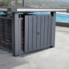 4 Place Seating Avola Outdoor Aluminum Conversation Set with Cushioned Sofa Chairs and Propane Gas Firepit Table