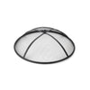 27 Inch Round Outdoor Steel Wood Burning Fire Pit with Cooking Grill and Spark Screen
