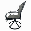 4 Place Seating Outdoor Patio Dining Table and Swivel Chairs Set