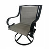 4 Place Seating Outdoor Patio Dining Table and Swivel Chairs Set