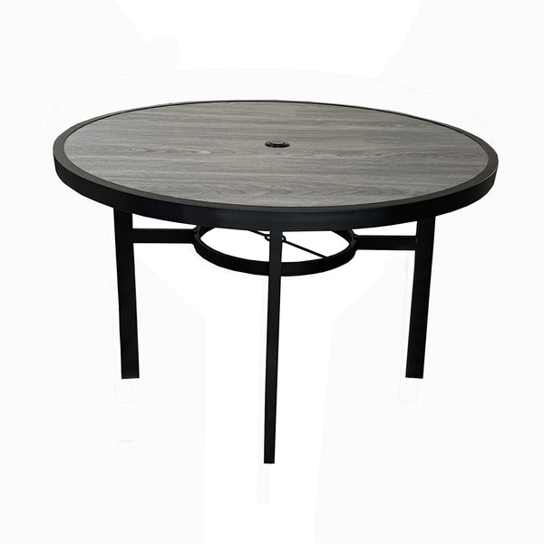 4 Place Seating Outdoor Patio Dining Table and Swivel Chairs Set