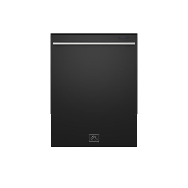 Forno Pozzo 24-Inch Built-In Tall Tub Top Control Dishwasher, Black, 49 dBA, Soil-Sensing Capable, ENERGY STAR