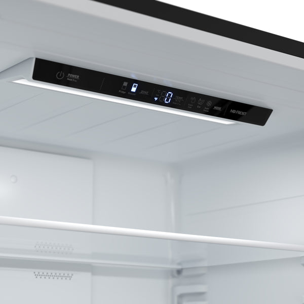 Forno Milano Espresso 31-Inch Bottom Freezer Refrigerator, Black, 17.2 cu.ft Capacity, Energy Efficient