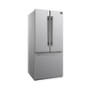 Forno Gallipoli 30-Inch French Door Refrigerator with Bottom Freezer, 17.5 cu.ft Capacity, Stainless Steel, No Frost Technology, Built-In Ice Maker, Energy Efficient