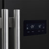 Forno Salerno Espresso 33-Inch Black Side-by-Side Refrigerator, 15.6 Cu. Ft., Energy-Efficient, No Frost, Modern Design