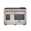 Forno Capriasca 48-Inch Freestanding Dual Fuel Range, 8 Burners, True Convection Oven