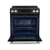 Forno Donatello Espresso 30-Inch Slide-In Black Induction Range, Convection Oven, 5 Cooking Zones, Touch Control Panel