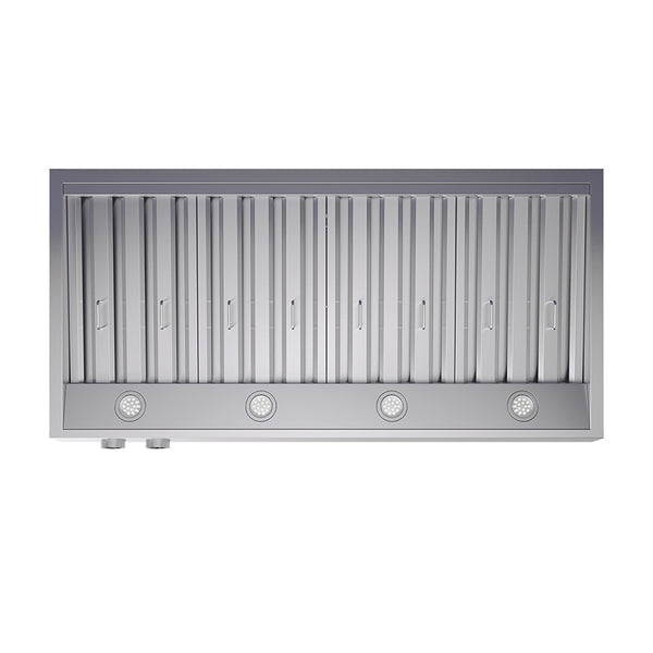 Forno Biagio 48-Inch Wall Mounted Range Hood, Stainless Steel, Heavy Duty