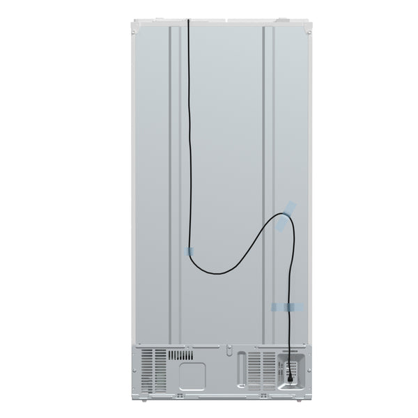 Forno Salerno Espresso 33-Inch White Side-by-Side Refrigerator, 15.6 Cu. Ft., Energy-Efficient, No Frost, Modern Design