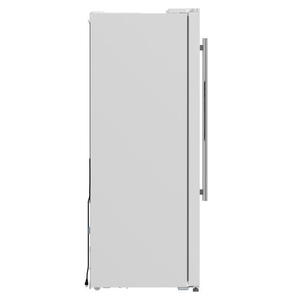 Forno Salerno Espresso 36-Inch White Side-by-Side Refrigerator, 20 Cu. Ft., Frost-Free, Ice & Water Dispenser, ENERGY STAR Certified