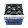 Forno Capriasca 30-Inch Freestanding Gas Range, 4 Burners, True Convection Oven